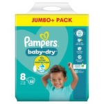 Pampers Baby Dry Size 8 Nappies Jumbo+ Pack (52 Piece)